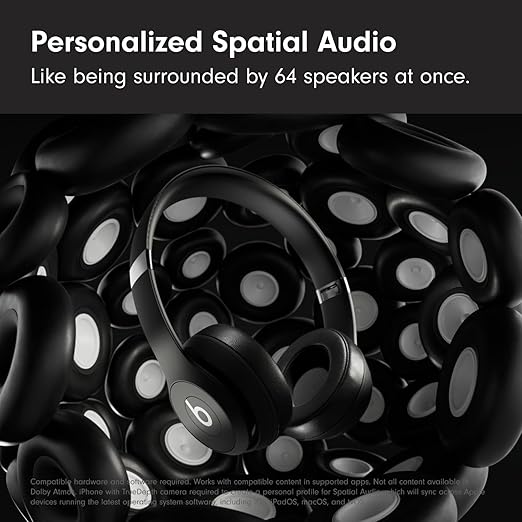 Beats Solo 4 - Wireless Bluetooth On-Ear Headphones, Matte Black