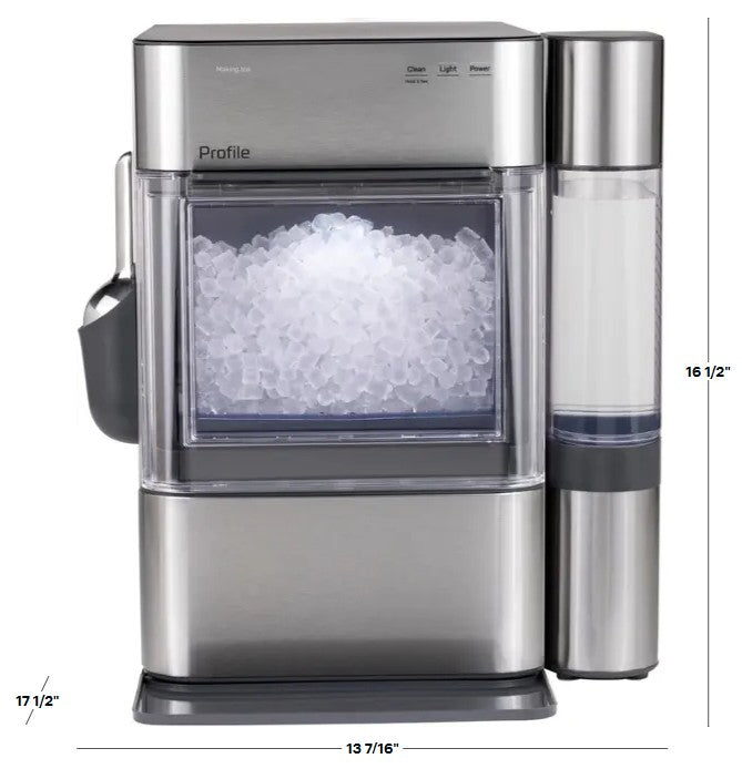 GE Opal 2.0 Nugget Ice Maker, Stainless Steel