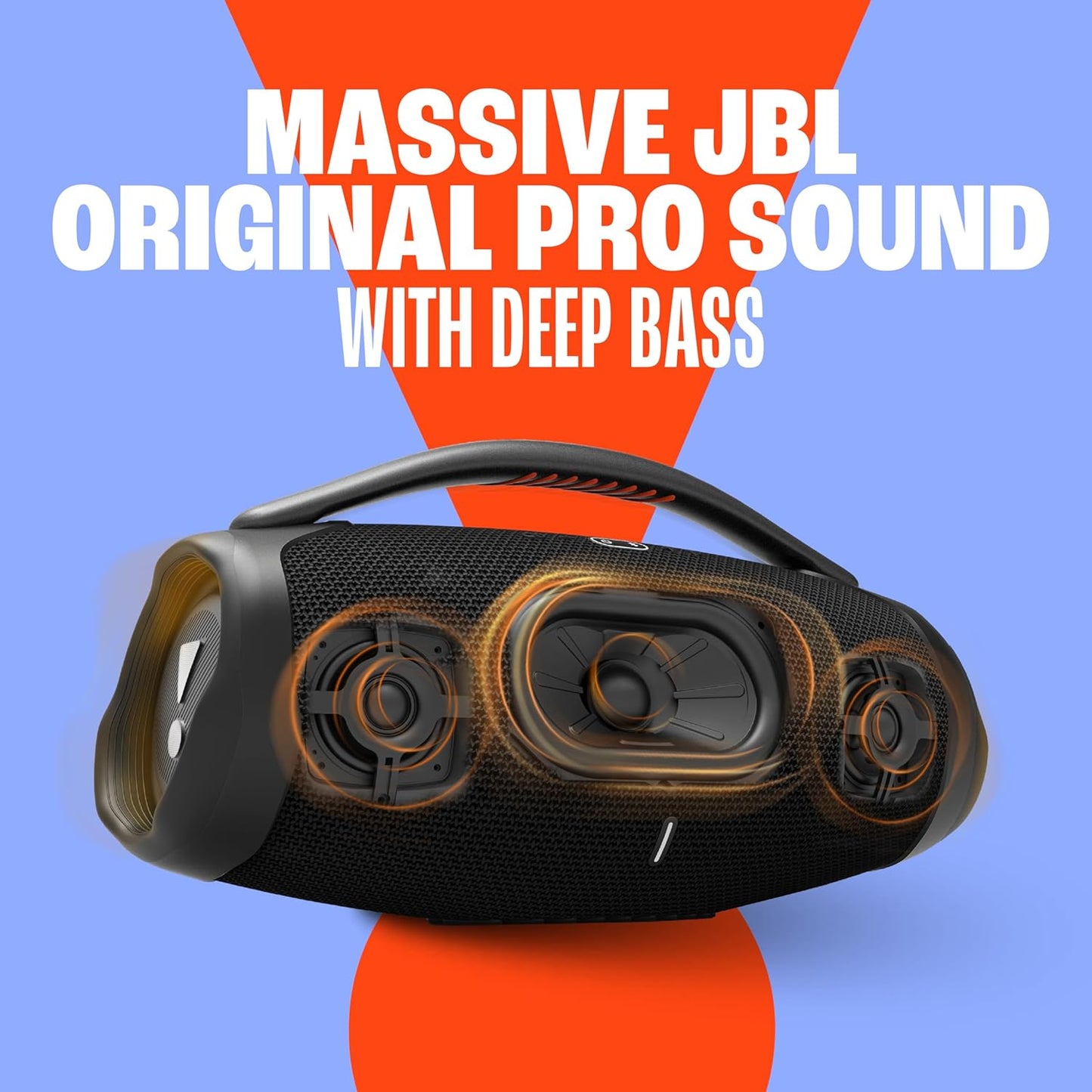 JBL Boombox 3 Black Portable Bluetooth Speaker with Massive Sound
