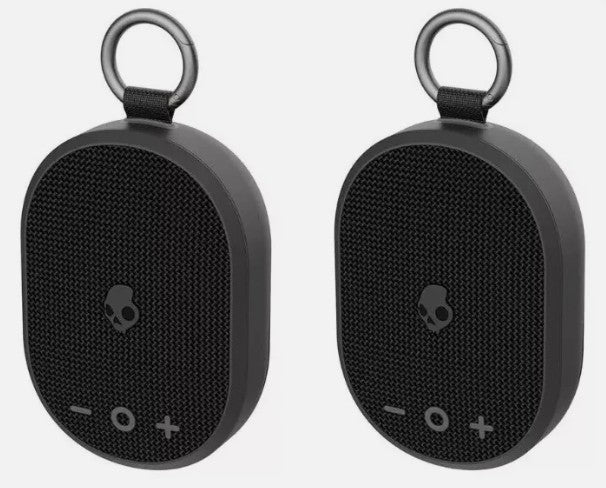 Skullcandy Kilo Wireless Waterproof Bluetooth Speaker with Case Bundle, 2-pack